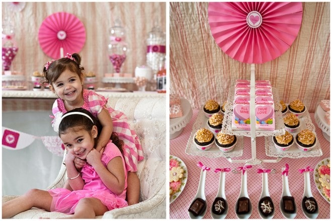Valentine's Pink Party Tablescape 