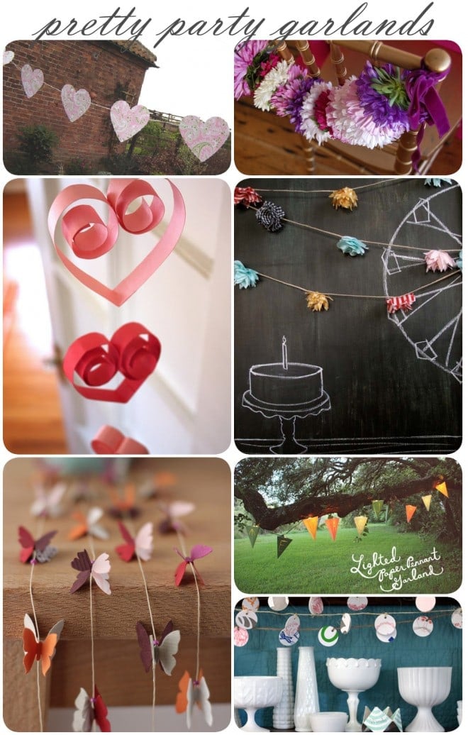 garlandpartyideas pretty party garlands
