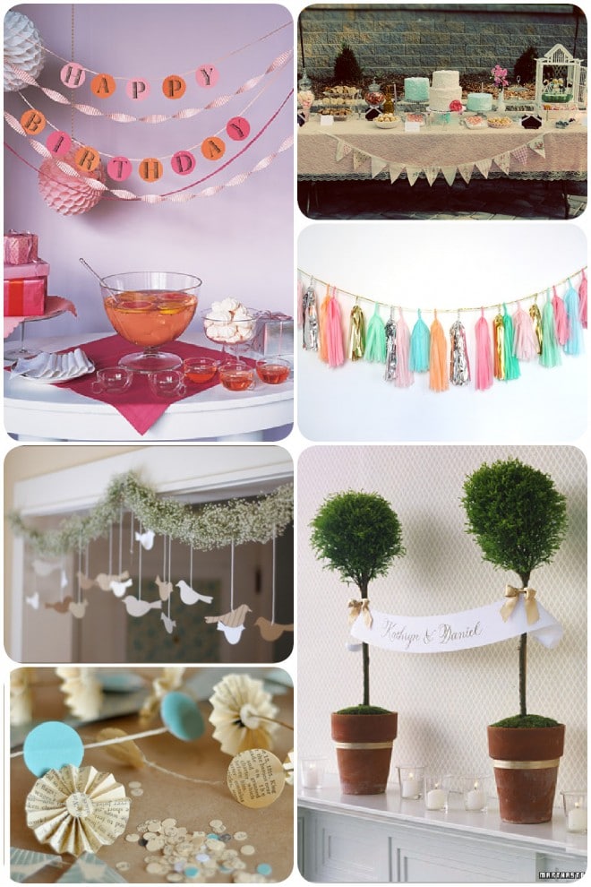 garlandpartyideas2 pretty garlands for parties and weddings
