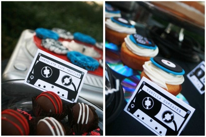 music birthday party theme treats