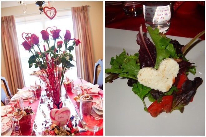 valentine's dinner party salad