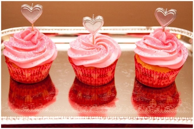Valentines' Heart cupcakes
